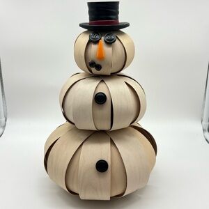 Longaberger Snowman Decor Medium